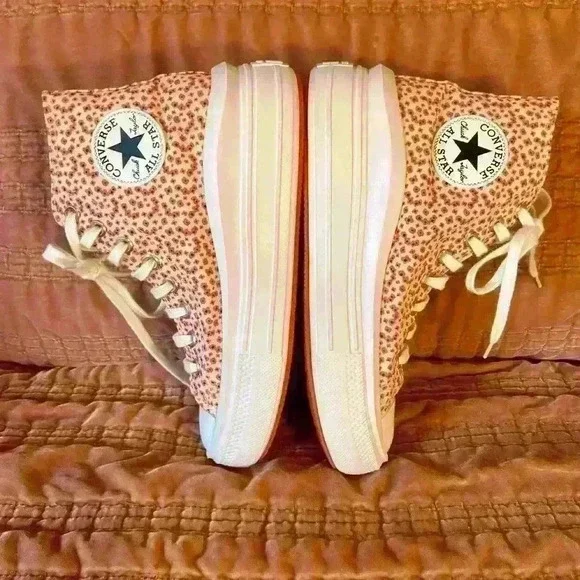 Chuck Taylor All Star Move Platform High Vintage Floral, Size Women’s 8.5 - Picture 5 of 8